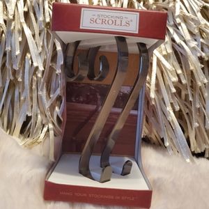 Christmas Stocking Holders for Mantels, 2 Pc, NIB